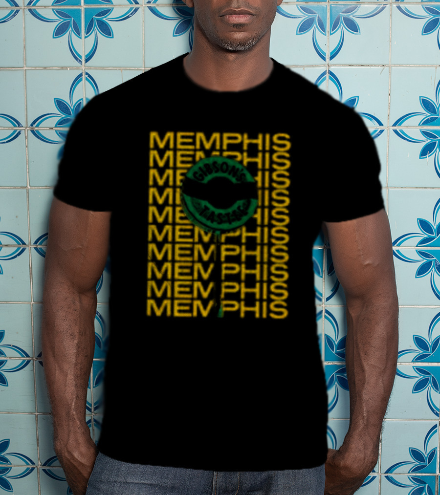 Gibson's Donuts Memphis Iconic Sweet Indulgence In Classic Green T-Shirt