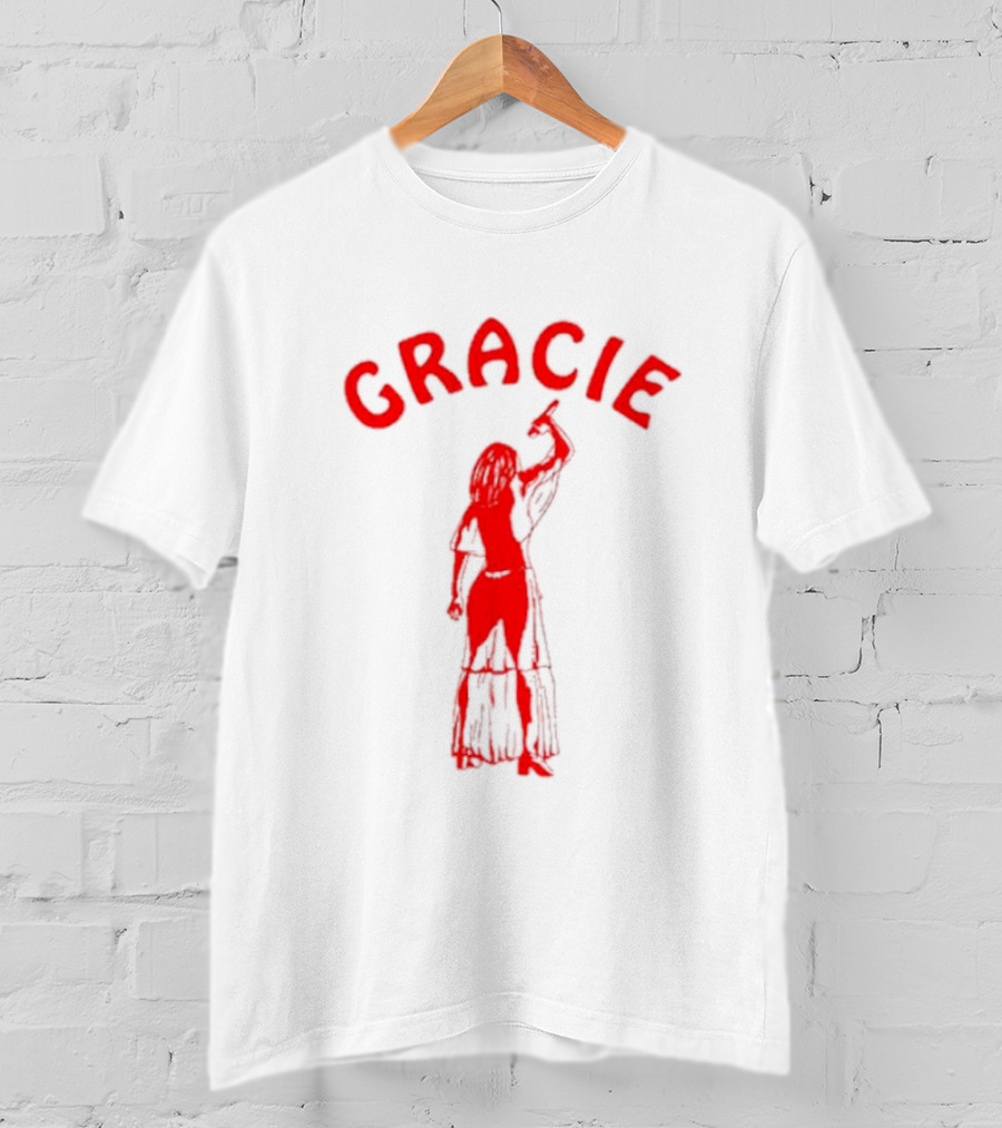 Gracie Abrams Red Silhouette Woman T-Shirt