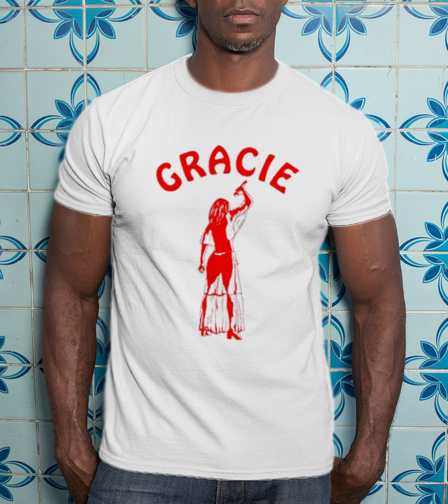 Gracie Abrams Red Silhouette Woman T-Shirt