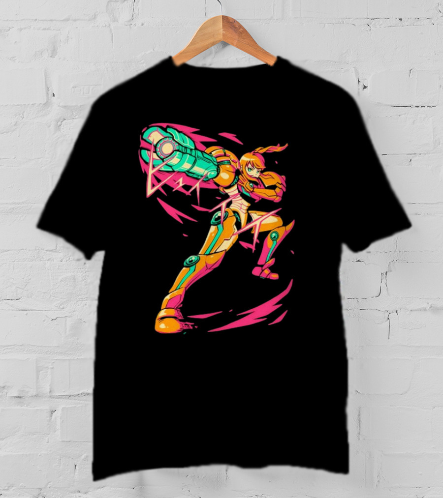 The Yetee Take Aim Metroid Samus Power Suit T-Shirt