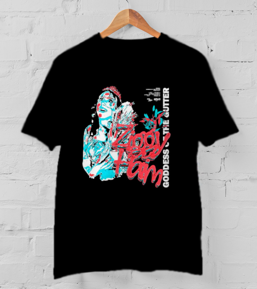Ziggy Haim Goddess Of The Gutter Vibrant Portrait Style Iconic T-Shirt