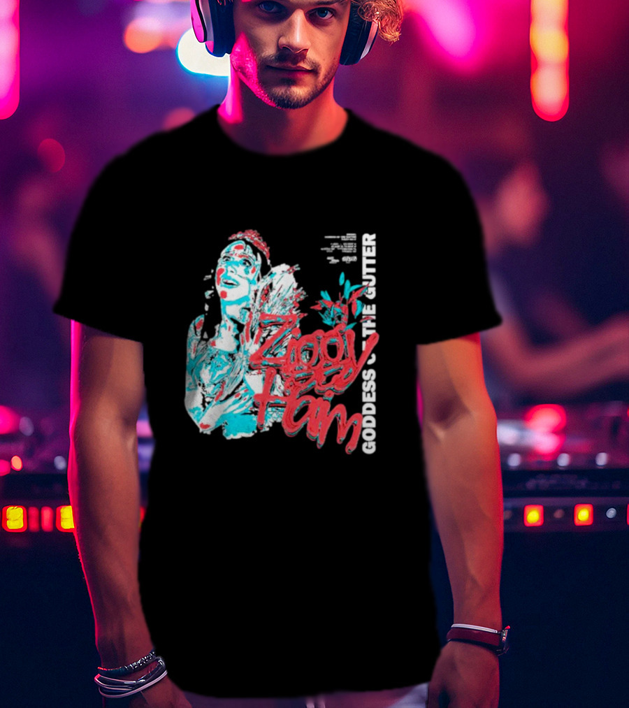 Ziggy Haim Goddess Of The Gutter Vibrant Portrait Style Iconic T-Shirt