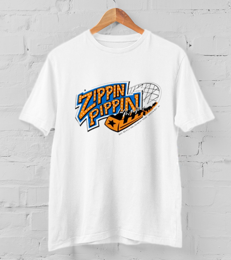 Zippin Pippin Roller Coaster Retro T-Shirt