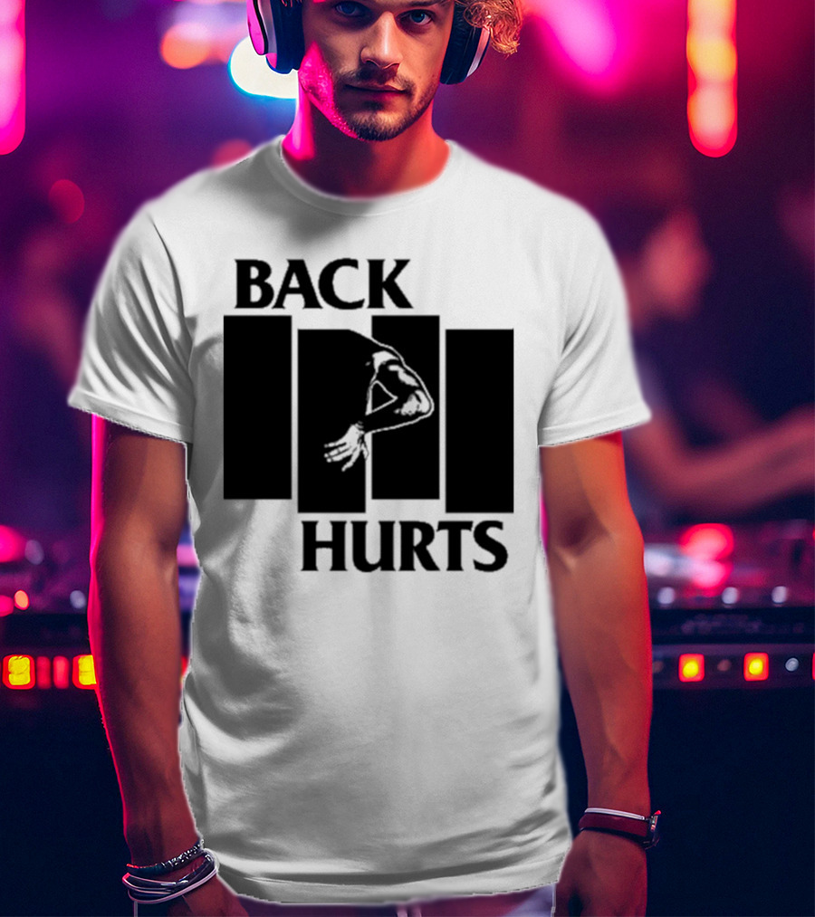 Black Flag Back Hurts T-Shirt