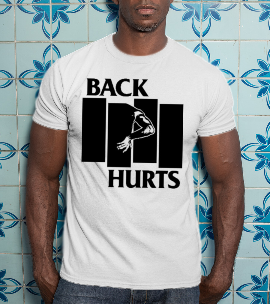 Black Flag Back Hurts T-Shirt