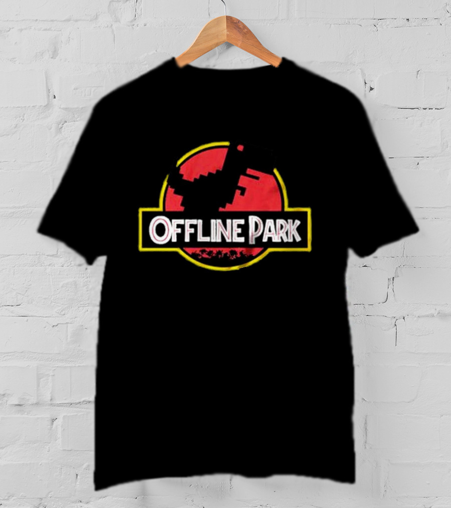 Offline Park Dinosaur Pixel T-Shirt