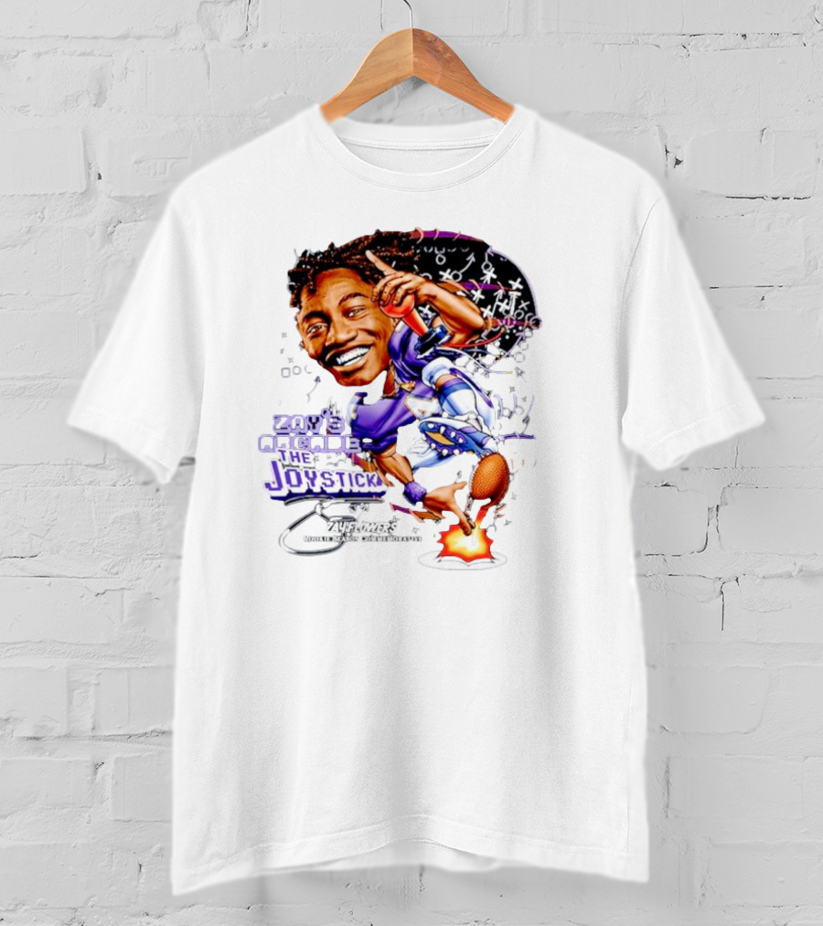 Zay’s Arcade The Joystick Zay Flowers Rookie Season Collaborator T-Shirt