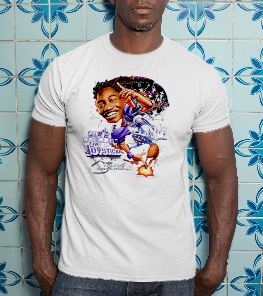 Zay’s Arcade The Joystick Zay Flowers Rookie Season Collaborator T-Shirt