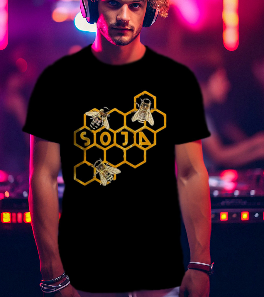 SOJA Bee Honeycomb T-Shirt