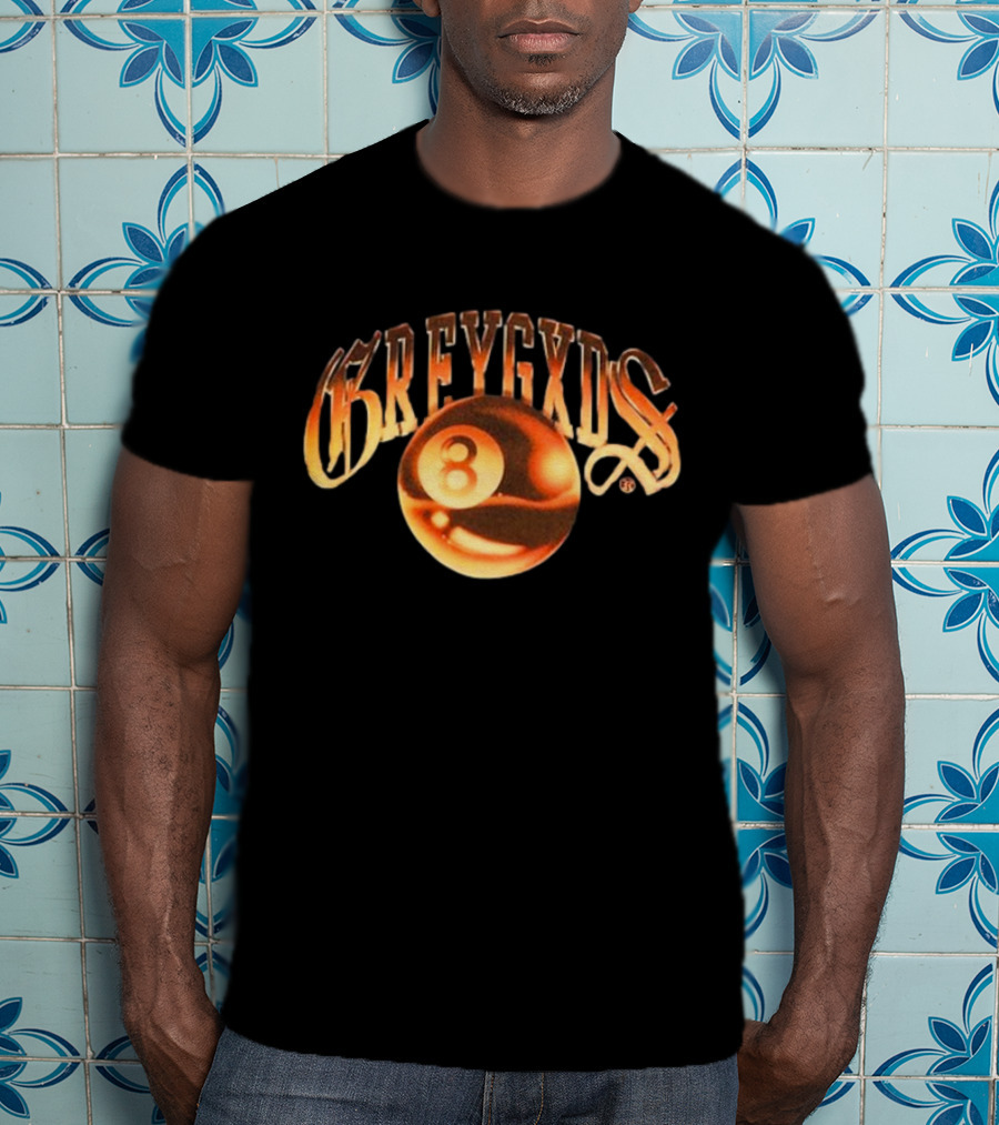 Greygods Vintage Number 8 Ball T-Shirt