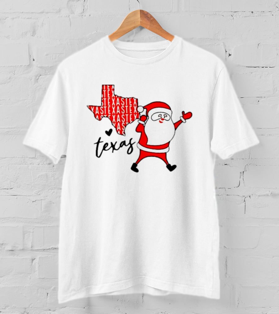 Texas Santa Claus Christmas Cheer T-Shirt