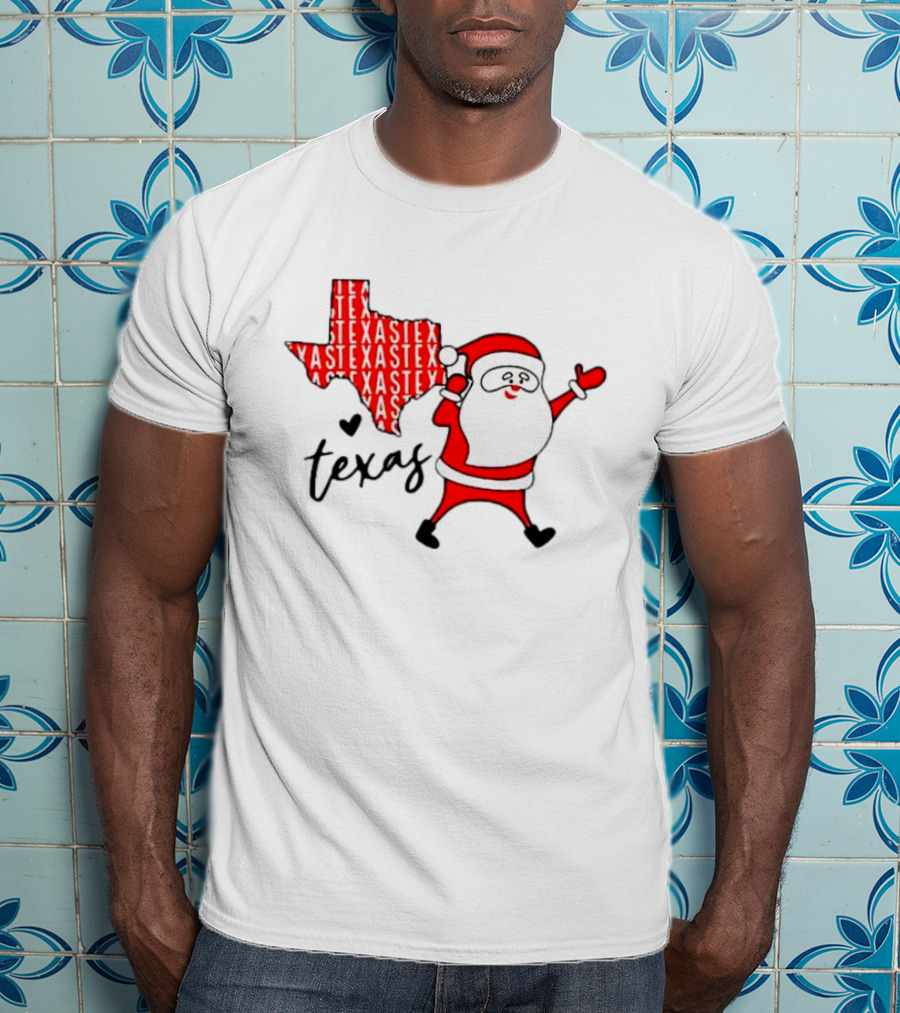 Texas Santa Claus Christmas Cheer T-Shirt