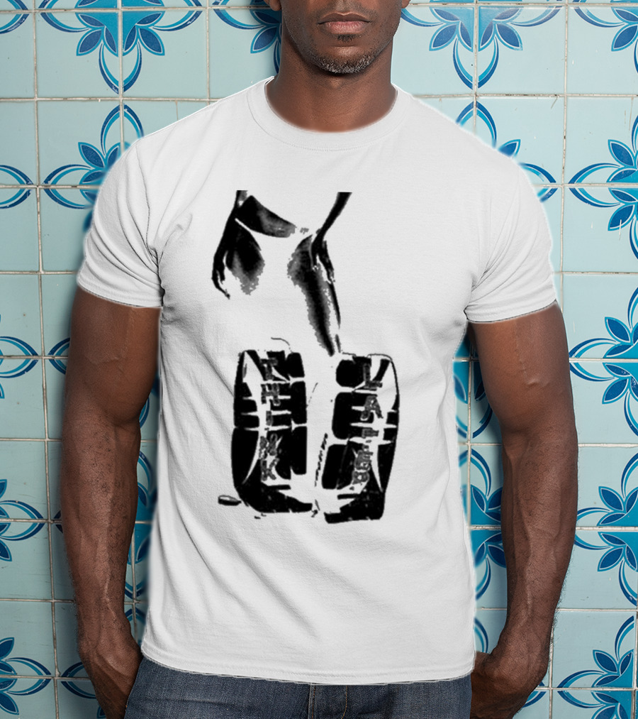 Tatemcrae Think Later Bold Legs Striking Pose In Monochrome T-Shirt