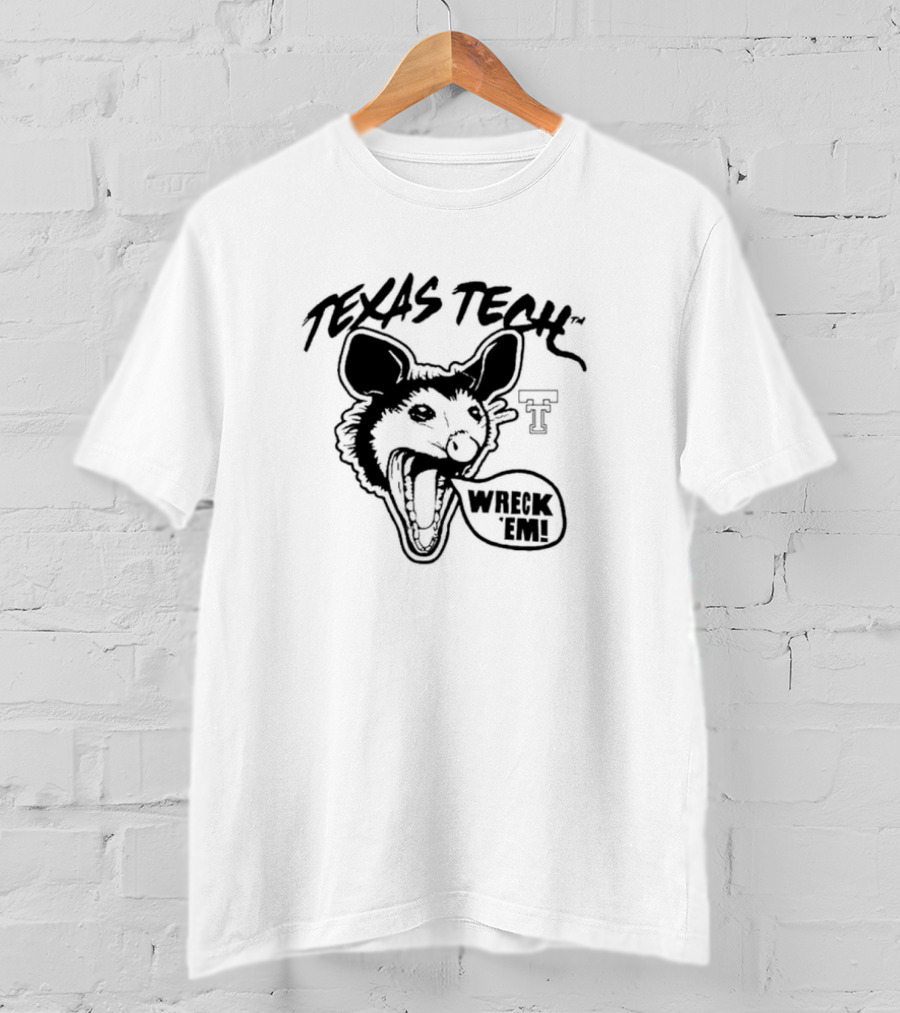 Texas Tech Red Opossums Wreck 'Em T-Shirt