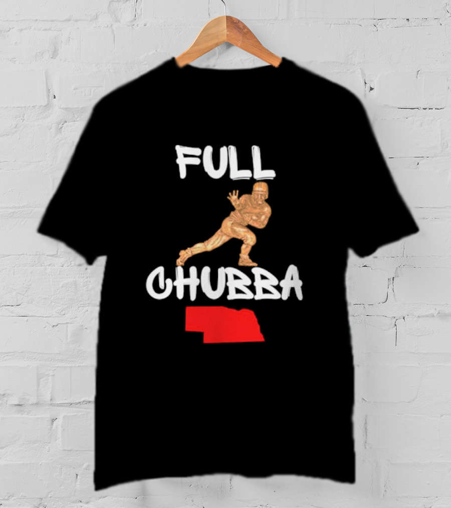 Full Chubba Nebraska Football Running T-Shirt