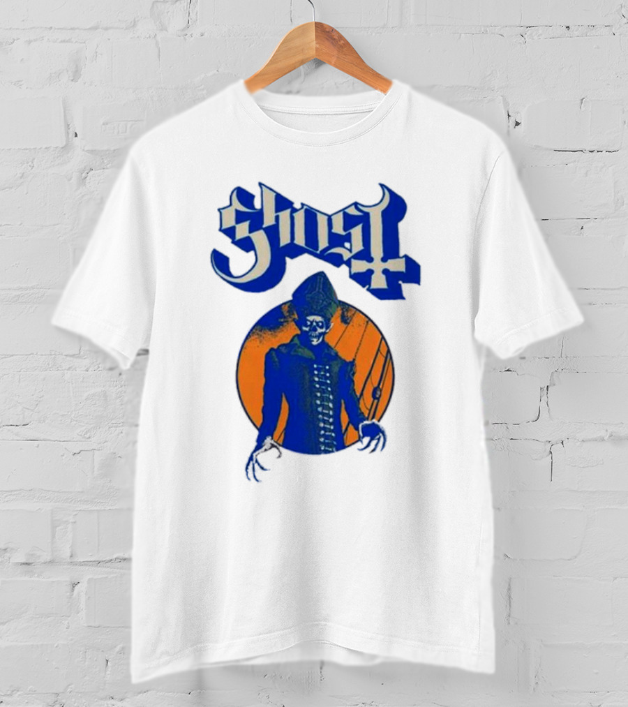 Ghost Band Blue Orange Skeleton Clown Raglan T-Shirt