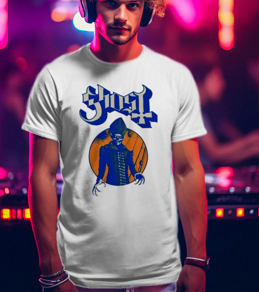 Ghost Band Blue Orange Skeleton Clown Raglan T-Shirt
