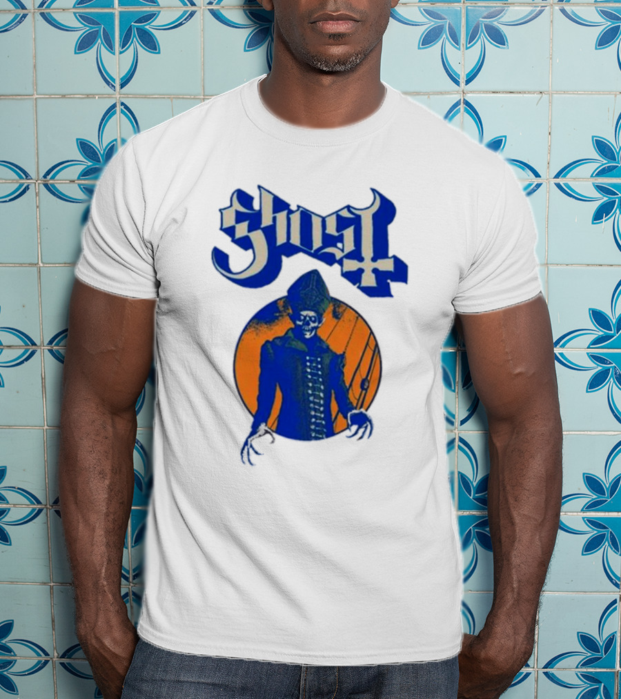 Ghost Band Blue Orange Skeleton Clown Raglan T-Shirt