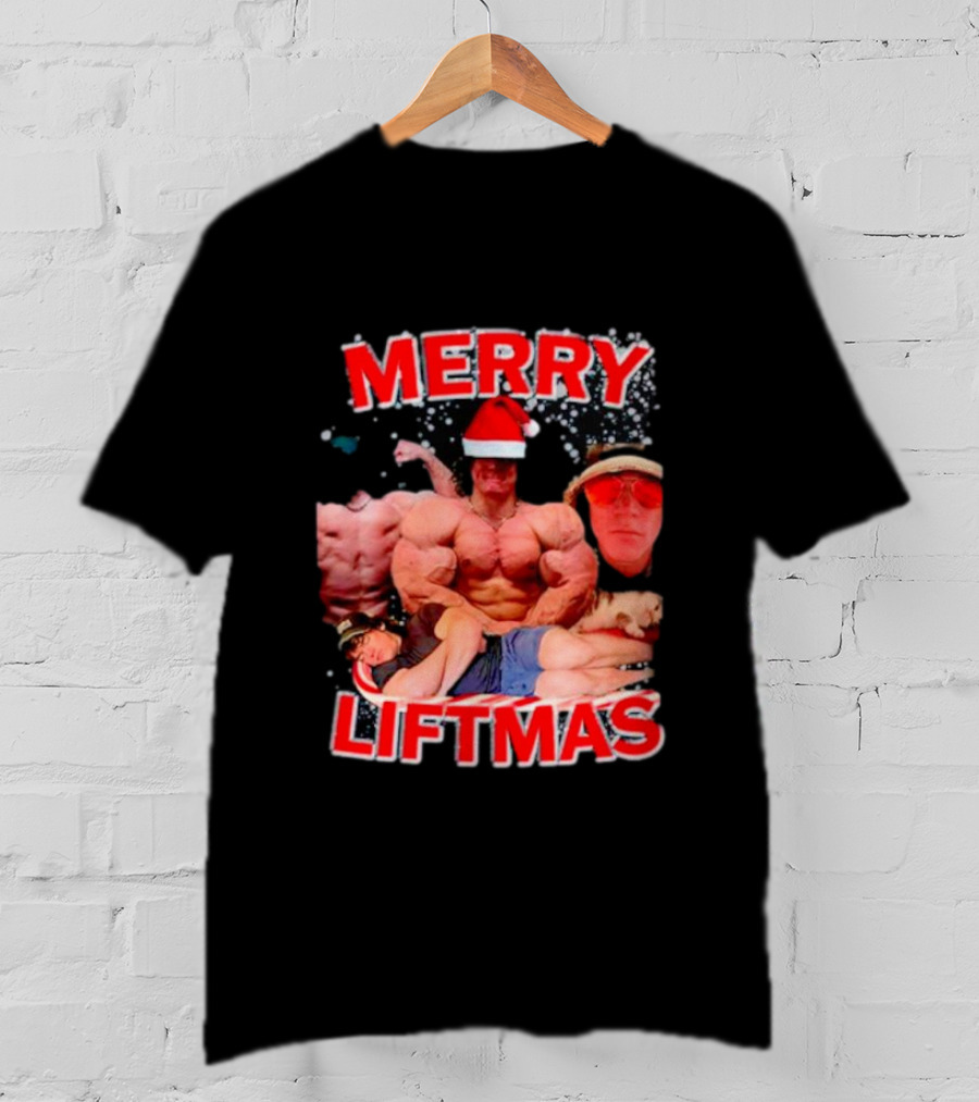 Merry Liftmas Sam Sulek Santa Memes Bodybuilding Humor T-Shirt