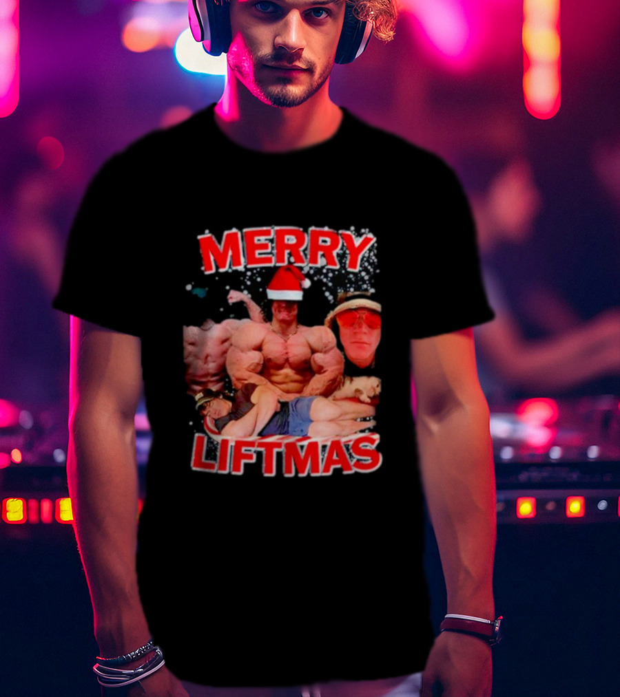 Merry Liftmas Sam Sulek Santa Memes Bodybuilding Humor T-Shirt