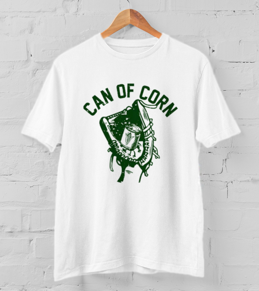 Can Of Corn Baseball Glove T-Shirt