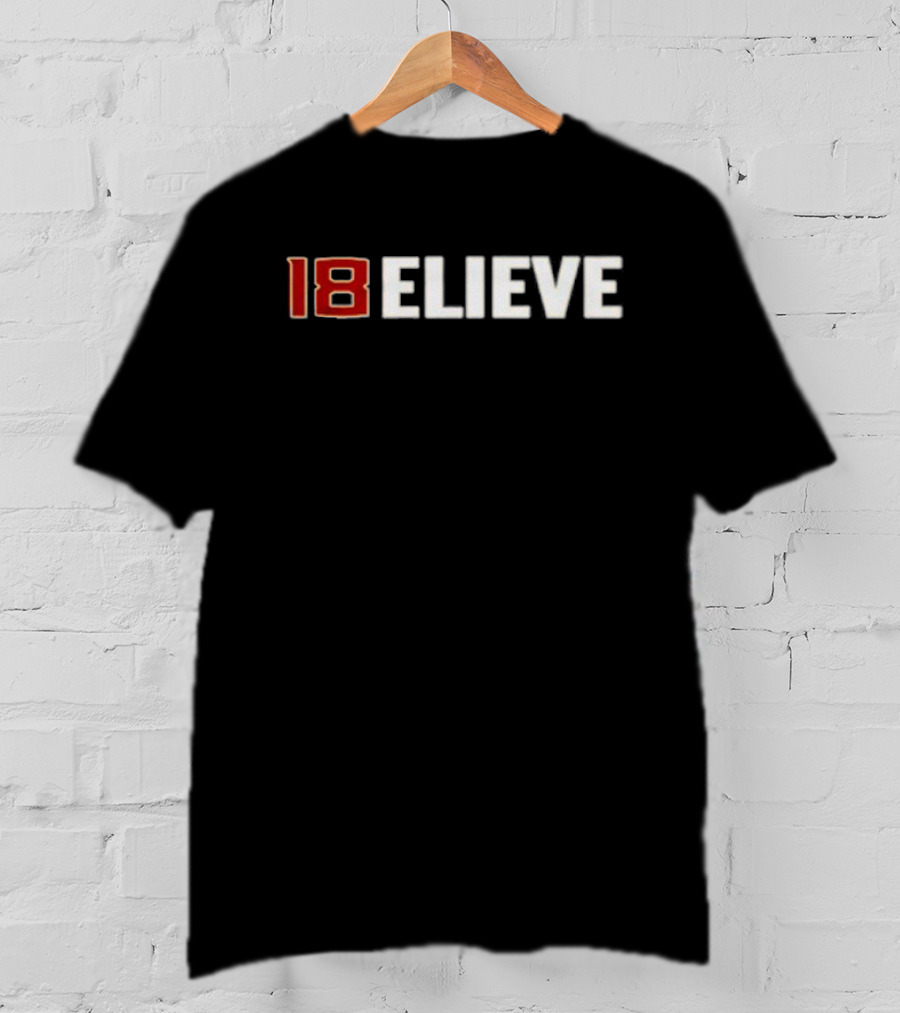 Jordan Travis 18 Believe Football Motivation T-Shirt