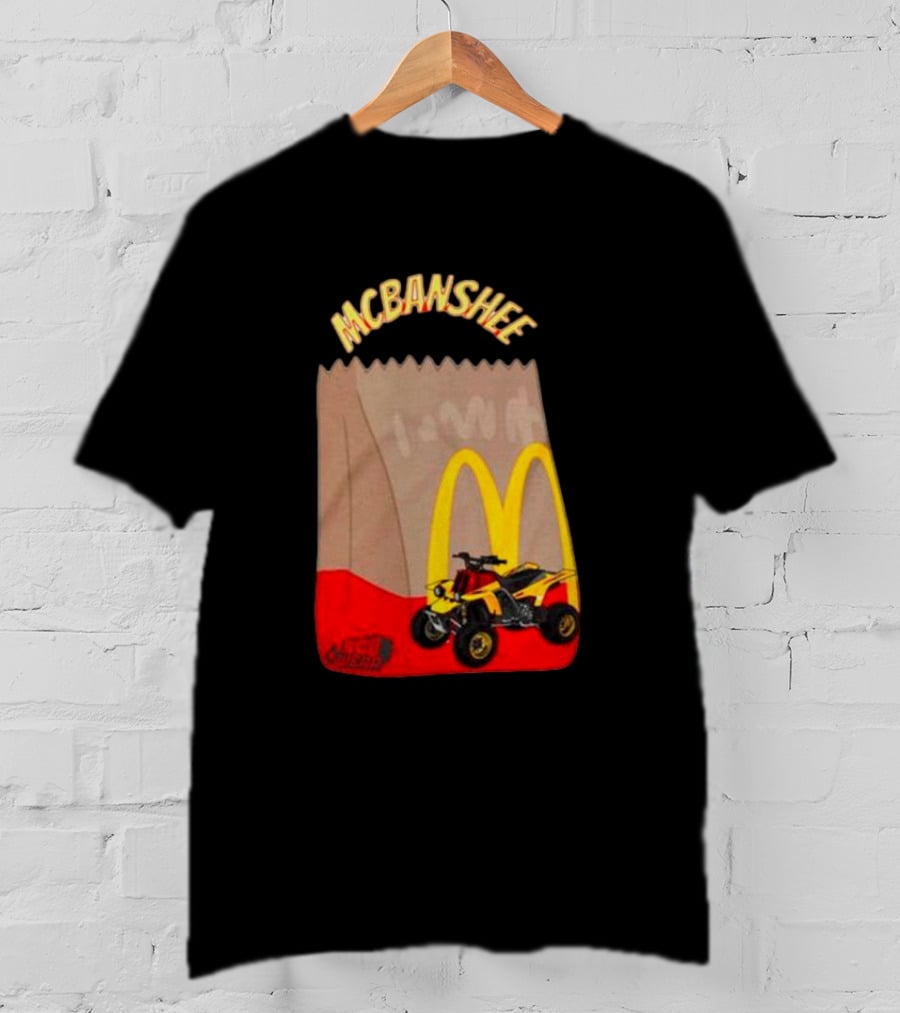 MCBANSHEE Logo Bag With Yellow Quad Bike And McDonald's Arches T-Shirt