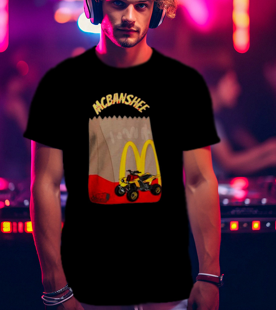 MCBANSHEE Logo Bag With Yellow Quad Bike And McDonald's Arches T-Shirt