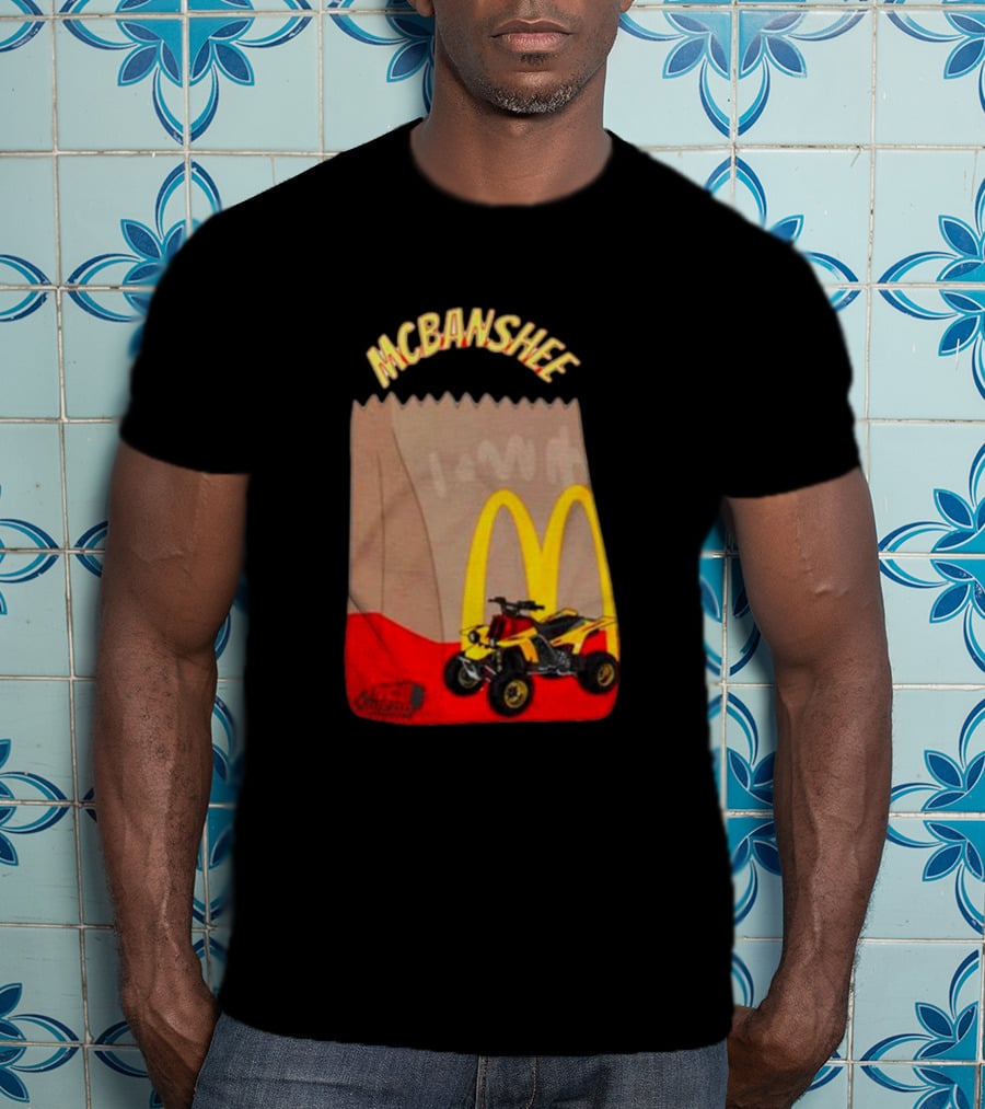 MCBANSHEE Logo Bag With Yellow Quad Bike And McDonald's Arches T-Shirt