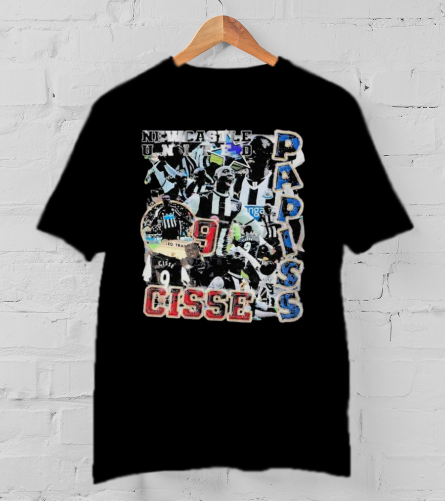 Newcastle United Papiss Cisse 9 Football Celebration Collage T-Shirt