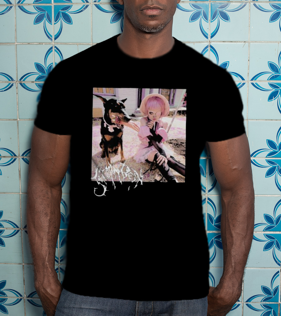 Jazmin Bean Yandere Aesthetic Pink Wig Dog T-Shirt
