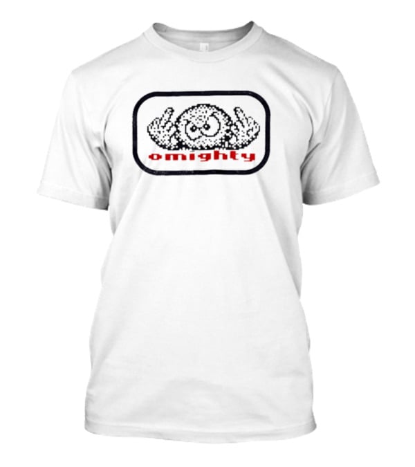 Omighty Double Middle Fingers Iconic Pixel T-Shirt