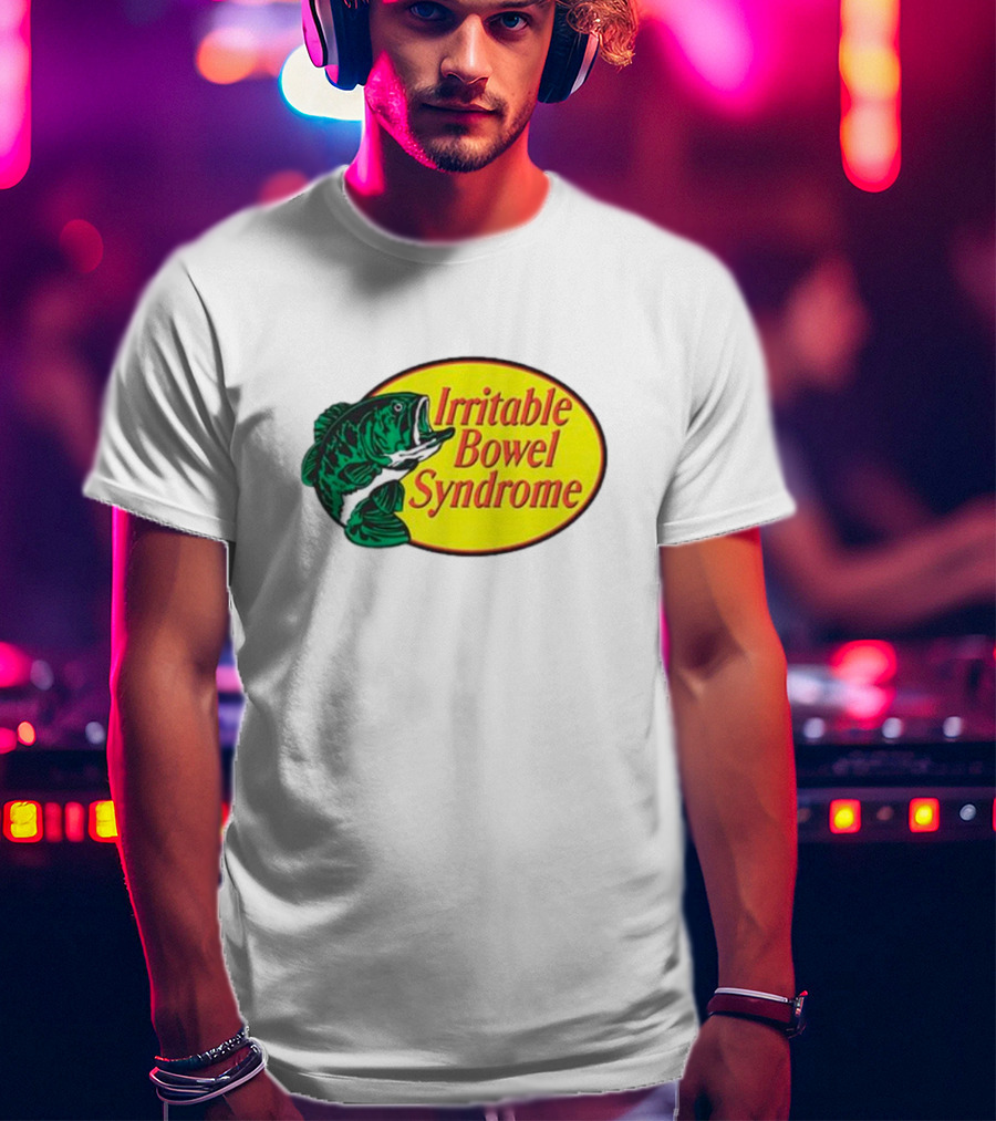 Irritable Bowel Syndrome Bass Fish T-Shirt