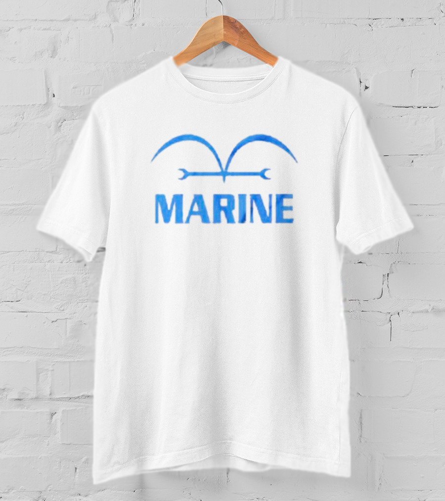 One Piece Marine Insignia Blue T-Shirt