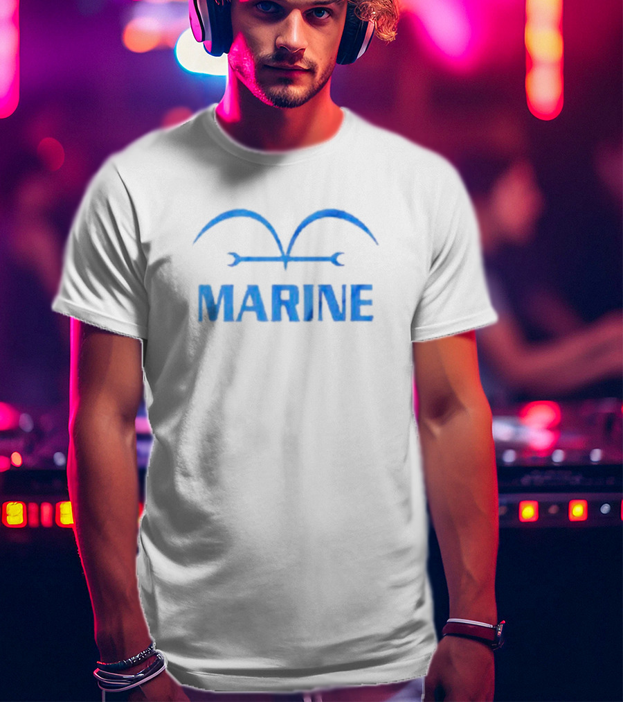 One Piece Marine Insignia Blue T-Shirt