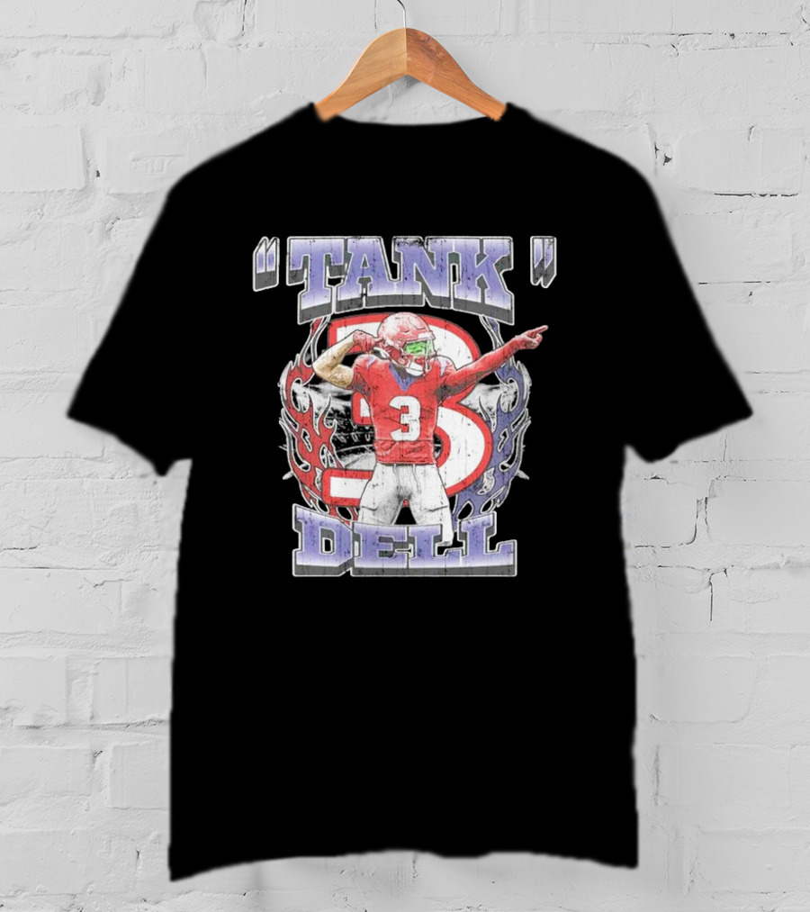 TANK Dell 3 Houston Texans Football Athlete T-Shirt