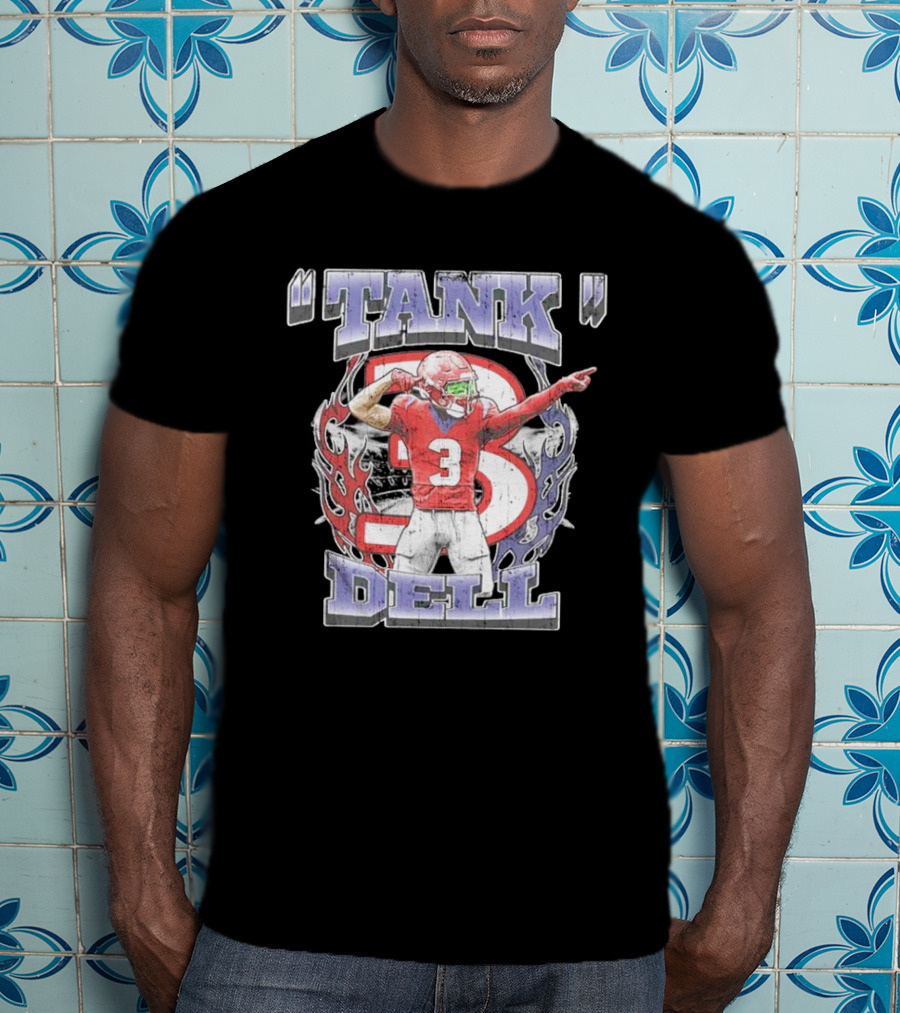 TANK Dell 3 Houston Texans Football Athlete T-Shirt