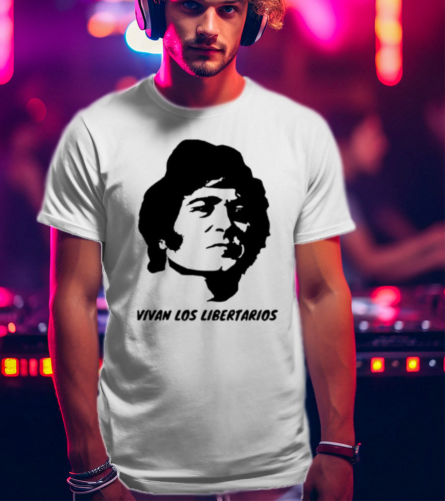 Vivan Los Libertarios Victor Jara Tribute Text T-Shirt