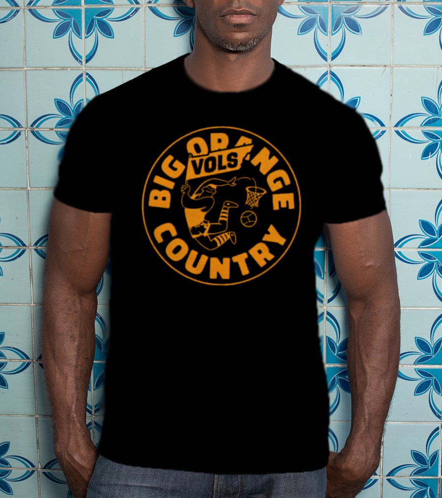 Big Orange Country Vols Vintage Basketball T-Shirt
