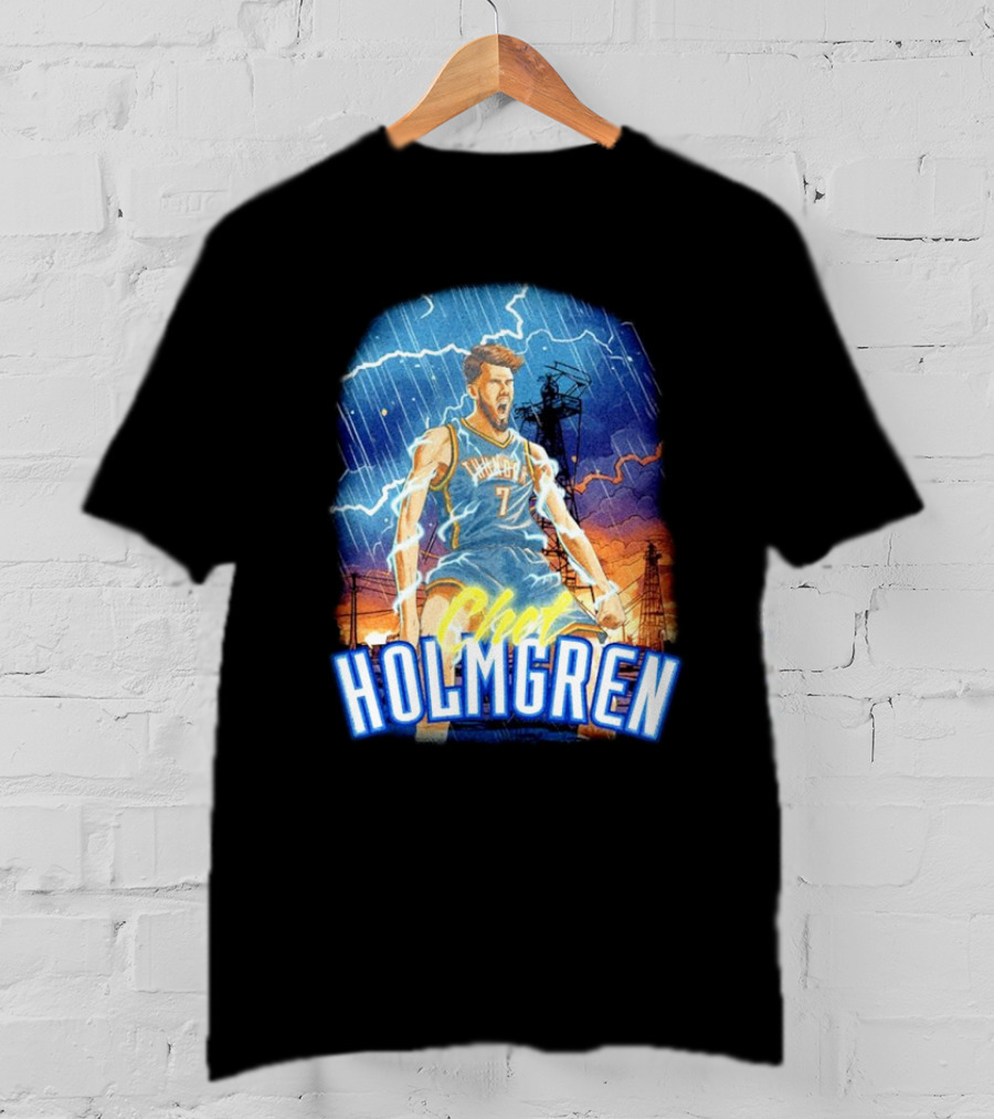 Chet Holmgren Thunder Basketball Storm Oklahoma City T-Shirt