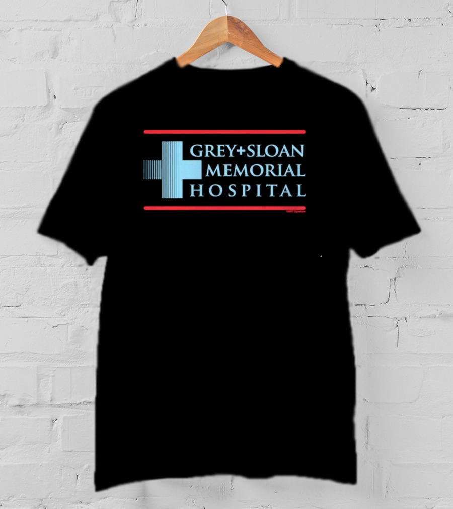 Grey + Sloan Memorial Hospital Logo Grey's Anatomy Fan Merchandise T-Shirt