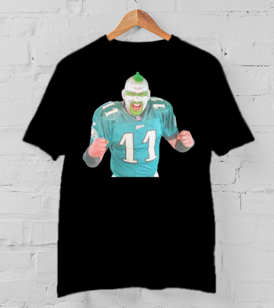 Jamie Pagliei The Philly Sports Fanatic In Eagles Jersey 11 T-Shirt