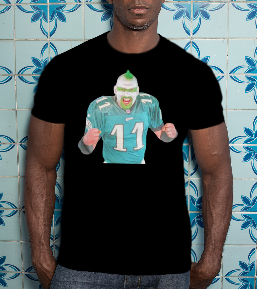 Jamie Pagliei The Philly Sports Fanatic In Eagles Jersey 11 T-Shirt