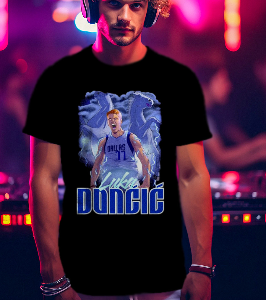Luka Doncic Dallas Mavericks Basketball Mavericks Player T-Shirt