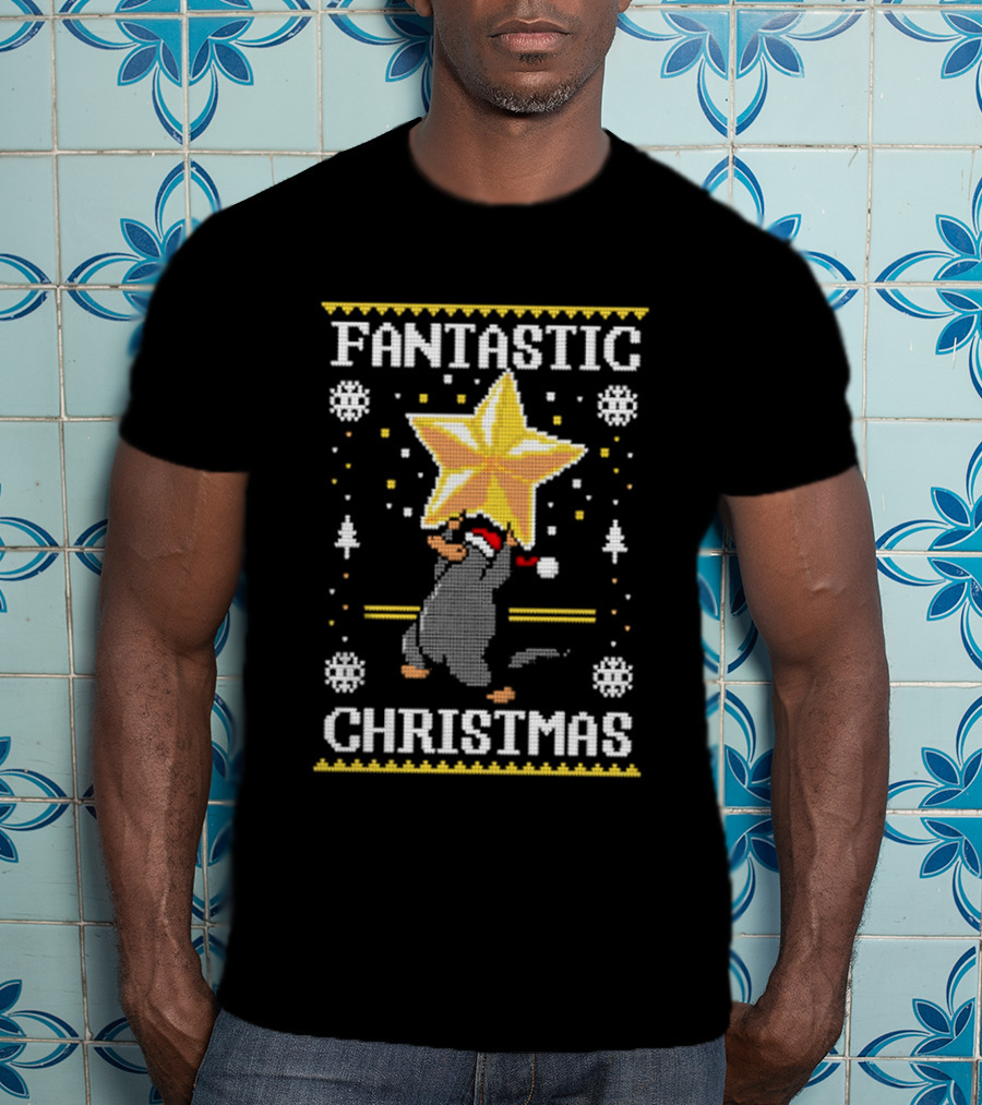 Fantastic Christmas Platypus Star T-Shirt