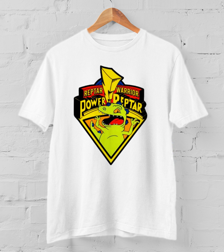 Reptar Warrior Power Peptar Rugrats Dinosaur Lightning Roar T-Shirt