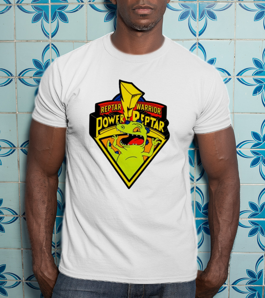 Reptar Warrior Power Peptar Rugrats Dinosaur Lightning Roar T-Shirt