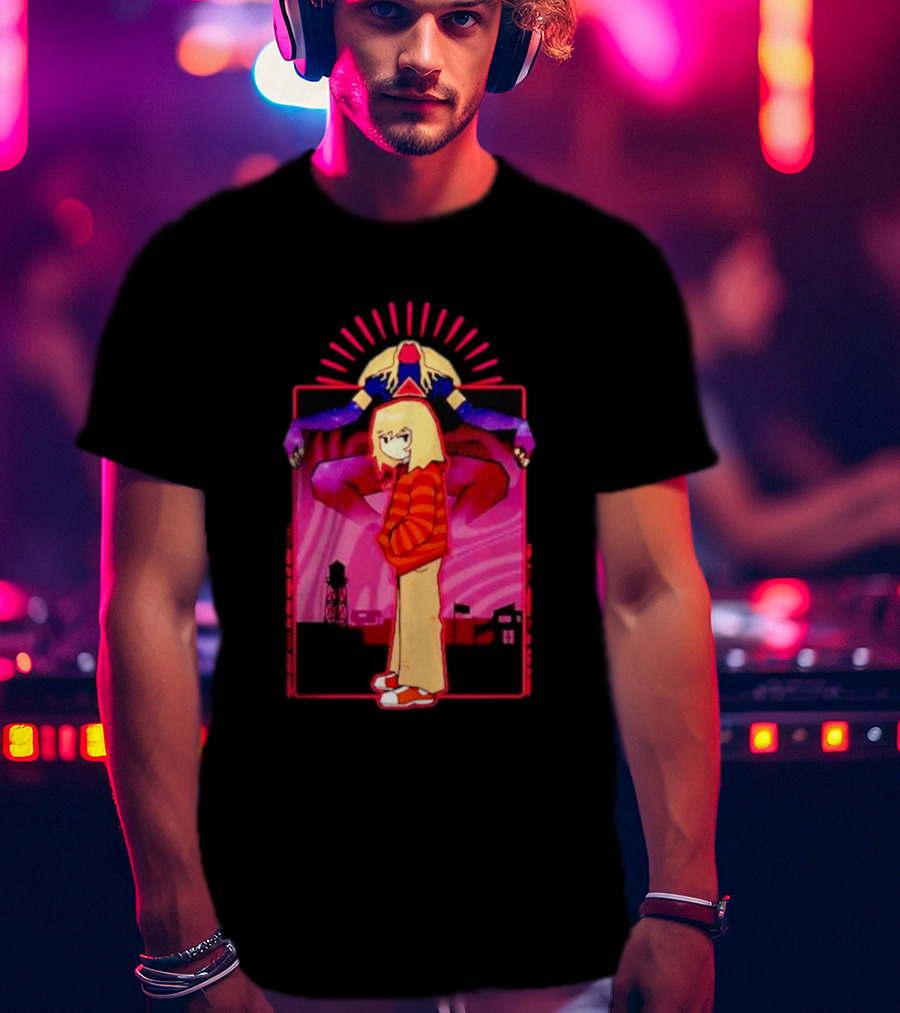 Rory Soul Survivor Animation Character With Oversized Hoodie And Cosmic Creature T-Shirt
