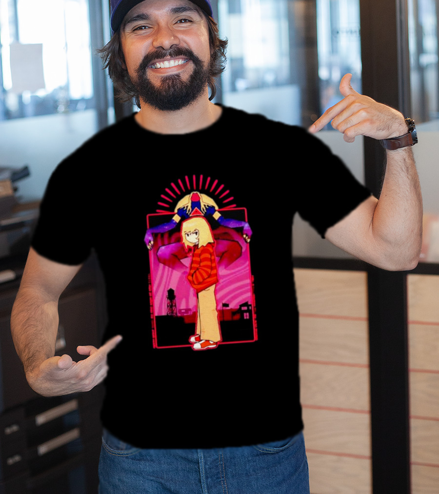 Rory Soul Survivor Animation Character With Oversized Hoodie And Cosmic Creature T-Shirt