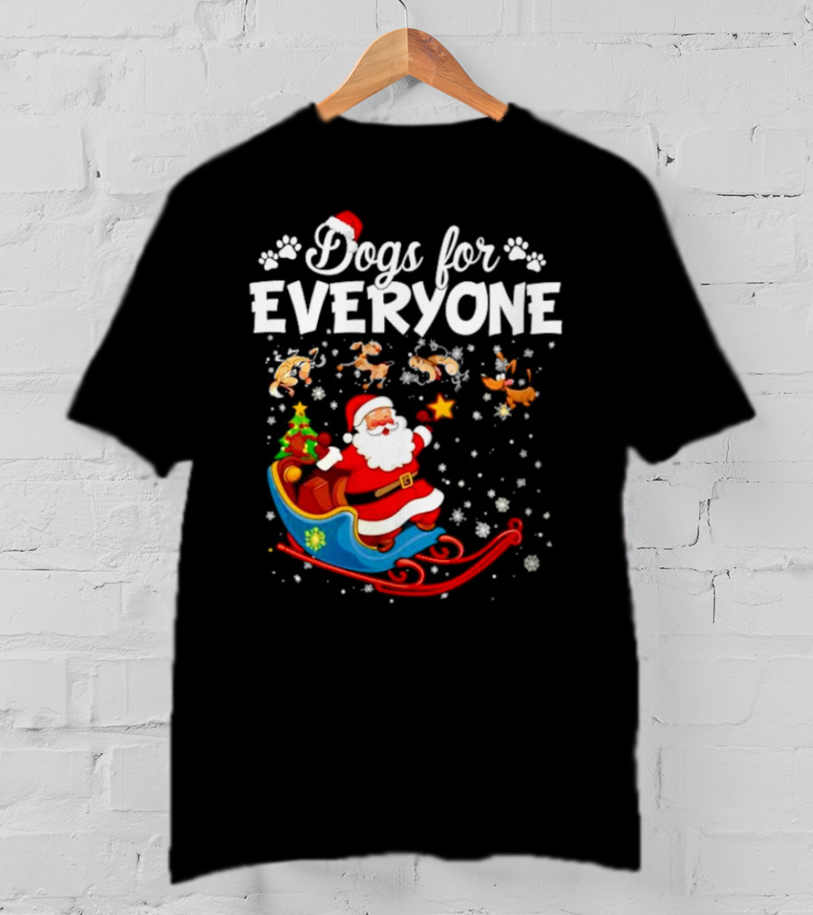 Dogs For Everyone Santa Claus Sled T-Shirt